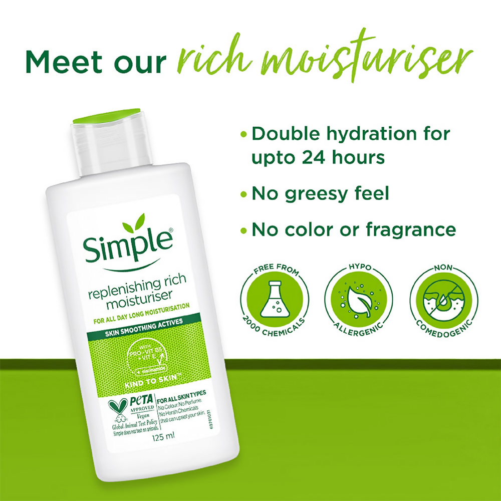 Simple Replenishing Rich Moisturiser | Grocsy