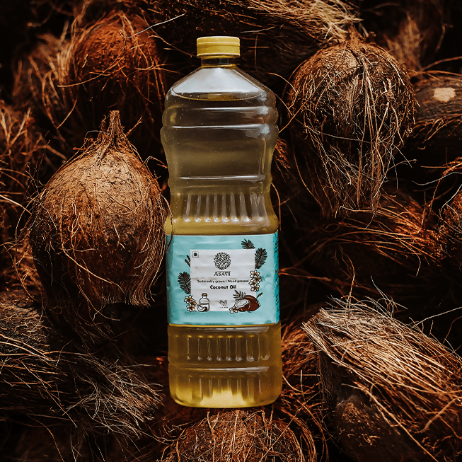 Asavi Wood Pressed Coconut Oil | Grocsy