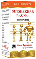 Basic Ayurveda Sutshekhar Ras No.1 (With Gold) Tablets | Grocsy