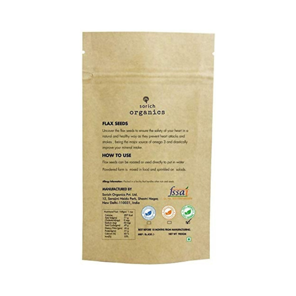 Sorich Organics Flax Seeds - Alsi Seeds | Grocsy
