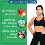 Laurik Multivitamin Supplements For Women | Vitamin A, C, D ,E With B Vitamins, Iron, Zinc And Calcium Tablets | Grocsy