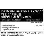 Livestamin Shatavari Extract Capsules | Grocsy