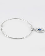 VOJ Stainless Steel Beads Silver Bracelet