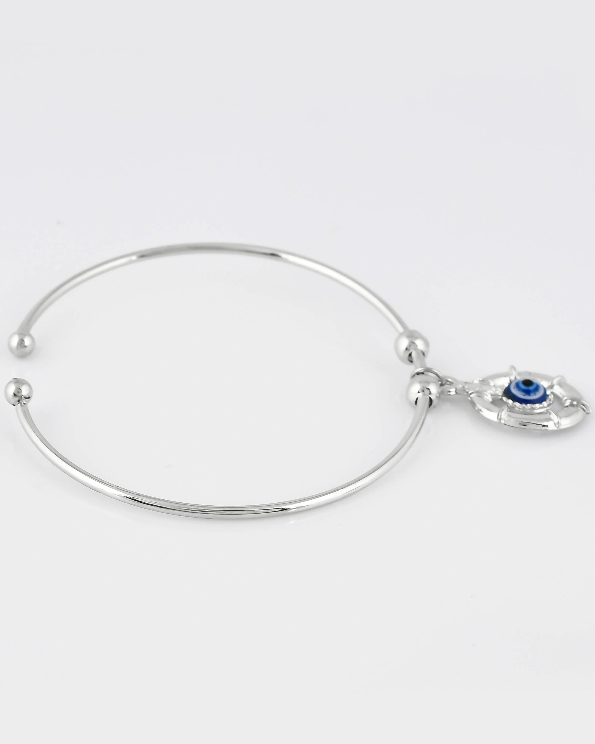 VOJ Stainless Steel Beads Silver Bracelet