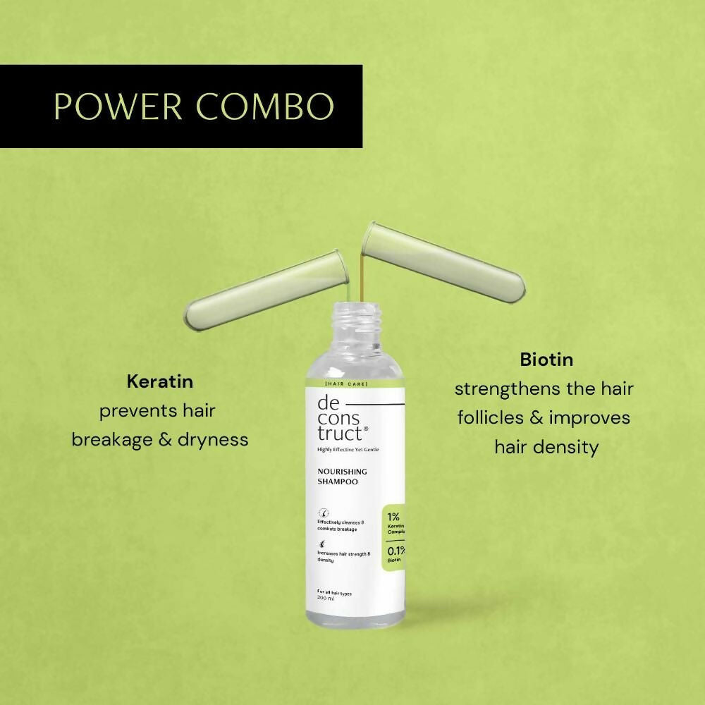 Deconstruct Nourishing Shampoo With Keratin & Biotin For Hair Breakage | Grocsy
