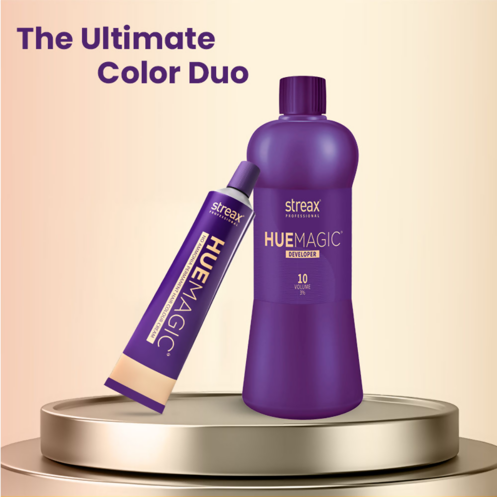 Streax Professional Hue Magic Developer For Hair Colour - 20 Volume 6% | Grocsy