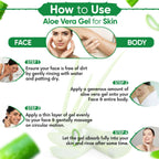 Kazima Pure Aloe Vera Gel For Hair, Acne, Scars, Dark Circles & Sunburn | Grocsy