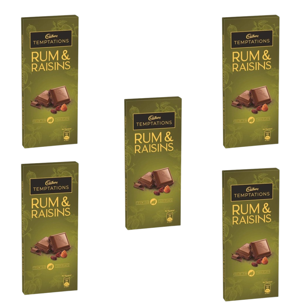Cadbury Temptation Rum and Raisin Chocolate, 70 g | Grocsy