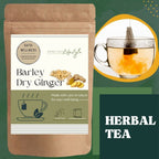 Satvi Wellness Barley Ginger Tea | Barley Seed With Ginger Herbal Tea Bags | Grocsy