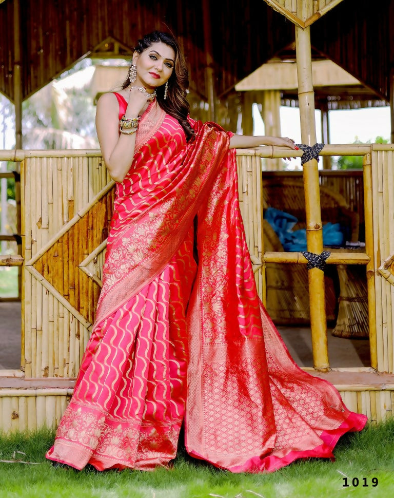 Partywear Designer Tameta Banarasi Silk Fancy Saree - Starwalk | Grocsy