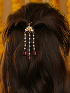 Ruby Raang Floral Pearl Hair Jewelry | Grocsy