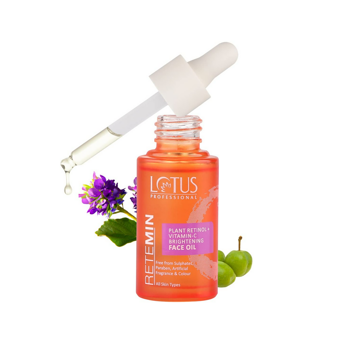 Lotus Professional Retemin Plant Retinol + Vitamin C Brightening Facial Oil | Grocsy