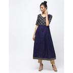 Cheera A-Line Anarkali With Colorfull Print Kurts | Grocsy