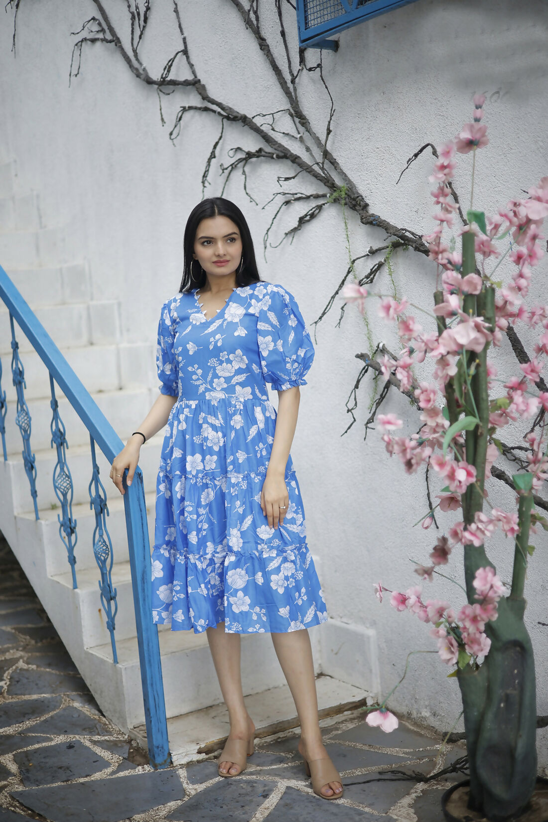 Aayaa Designer Printed One Piece Dress - Multi Color | Grocsy