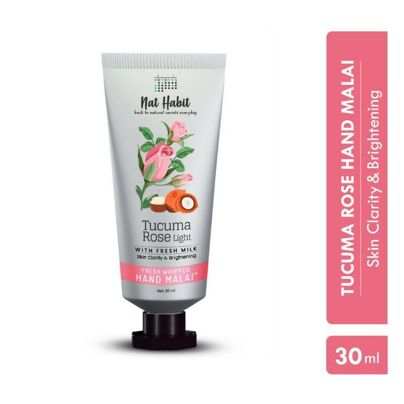 Nat Habit Tucuma Rose Light Hand Malai Cream | Grocsy
