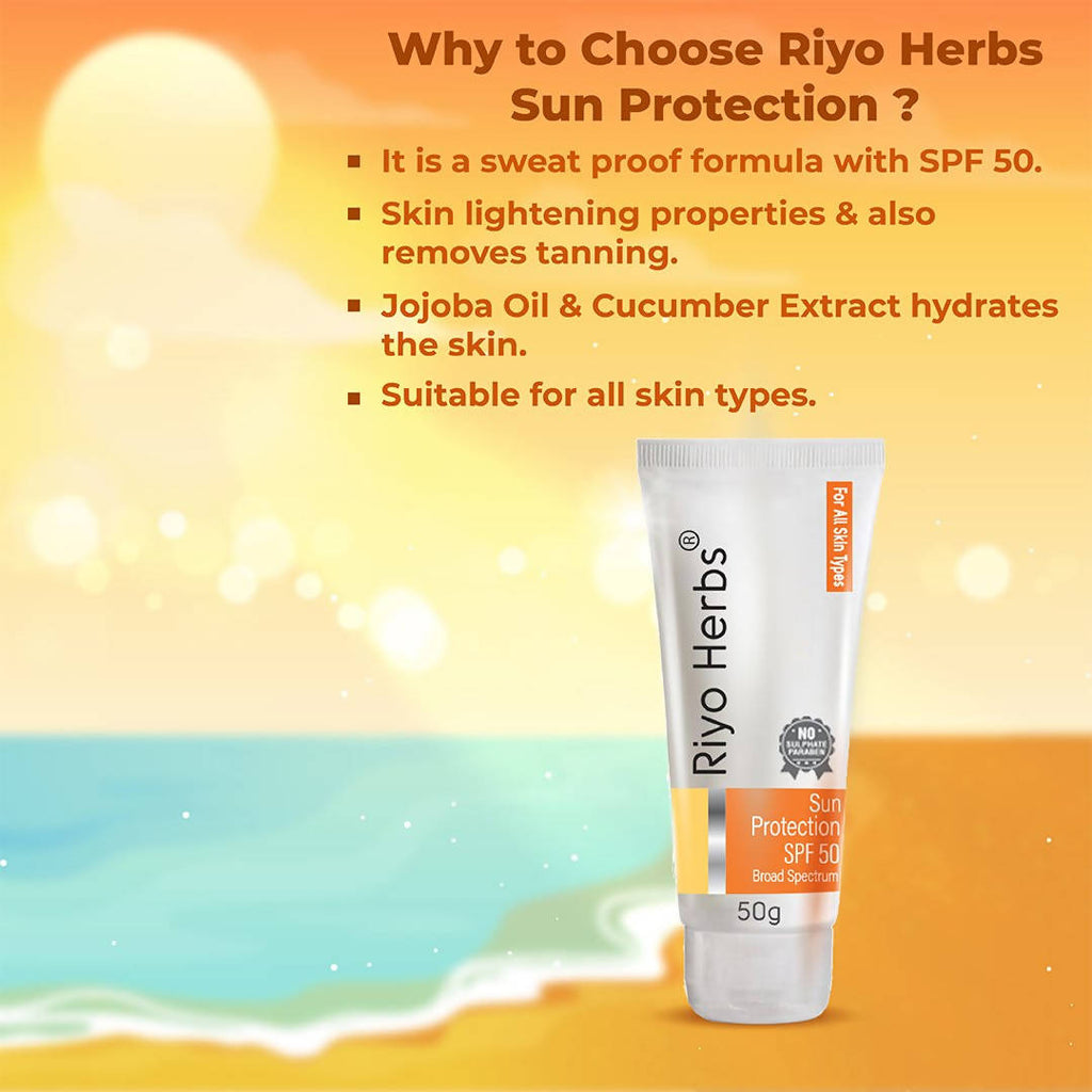 Riyo Herbs Sun Protection Cream SPF 50 | Grocsy