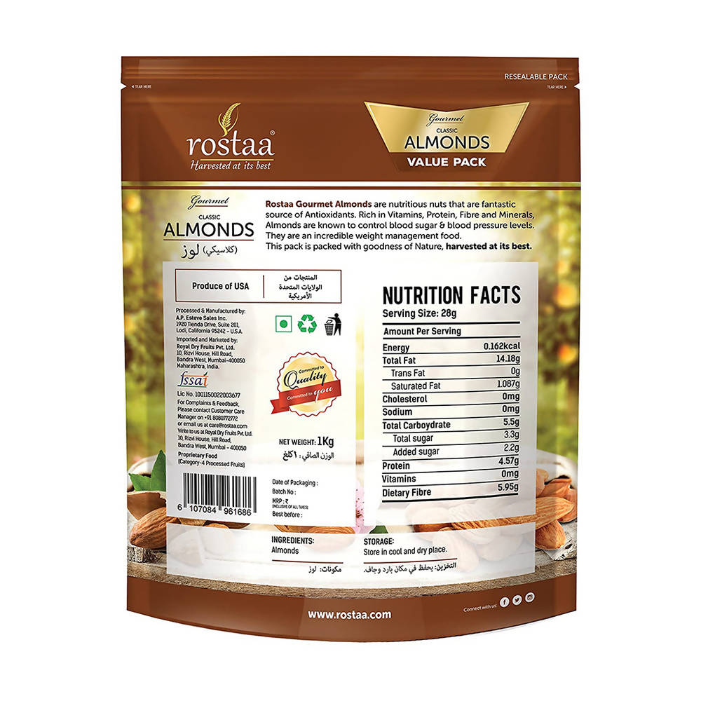 Rostaa Classic Almonds | Grocsy