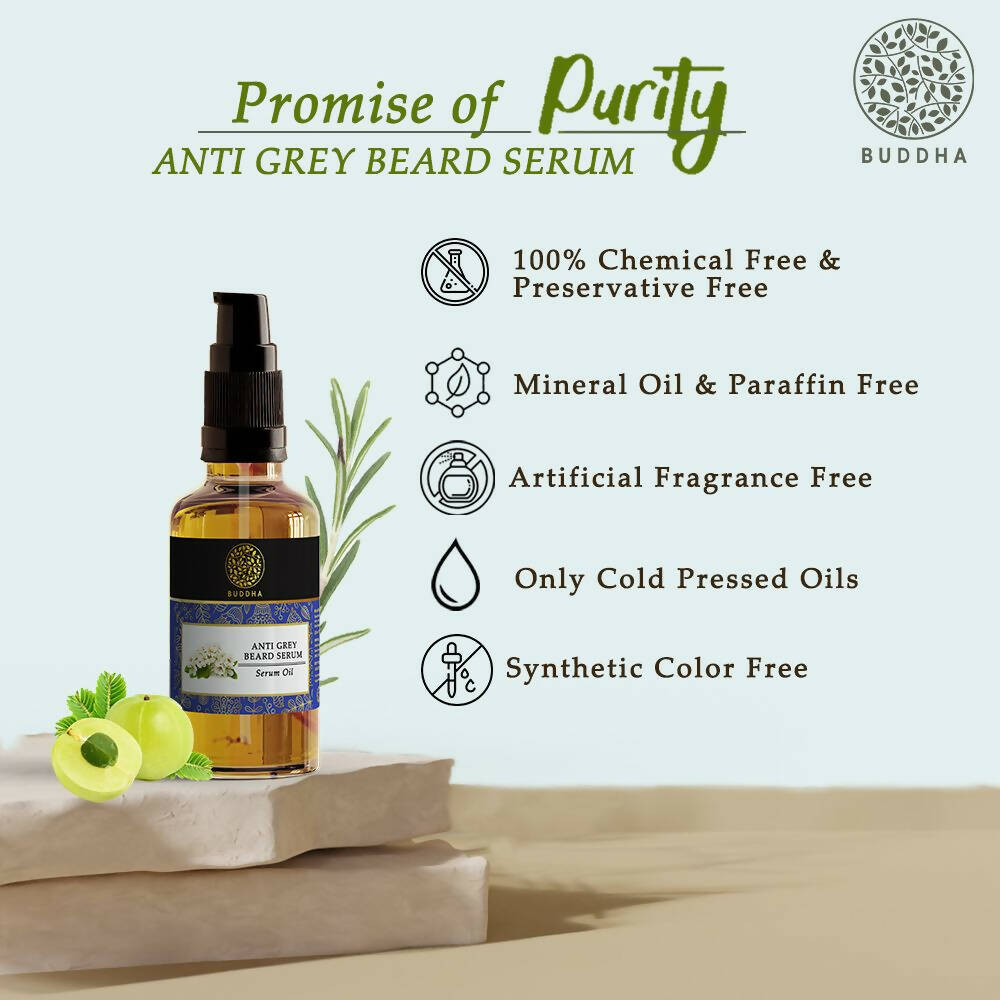 Buddha Natural Anti Grey Beard Serum Oil | Grocsy