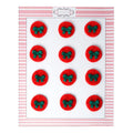 Confect Red Medallions | Edible Christmas Topper | Grocsy
