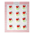 Confect Christmas Bauble Green & Red | Edible Christmas Topper | Grocsy