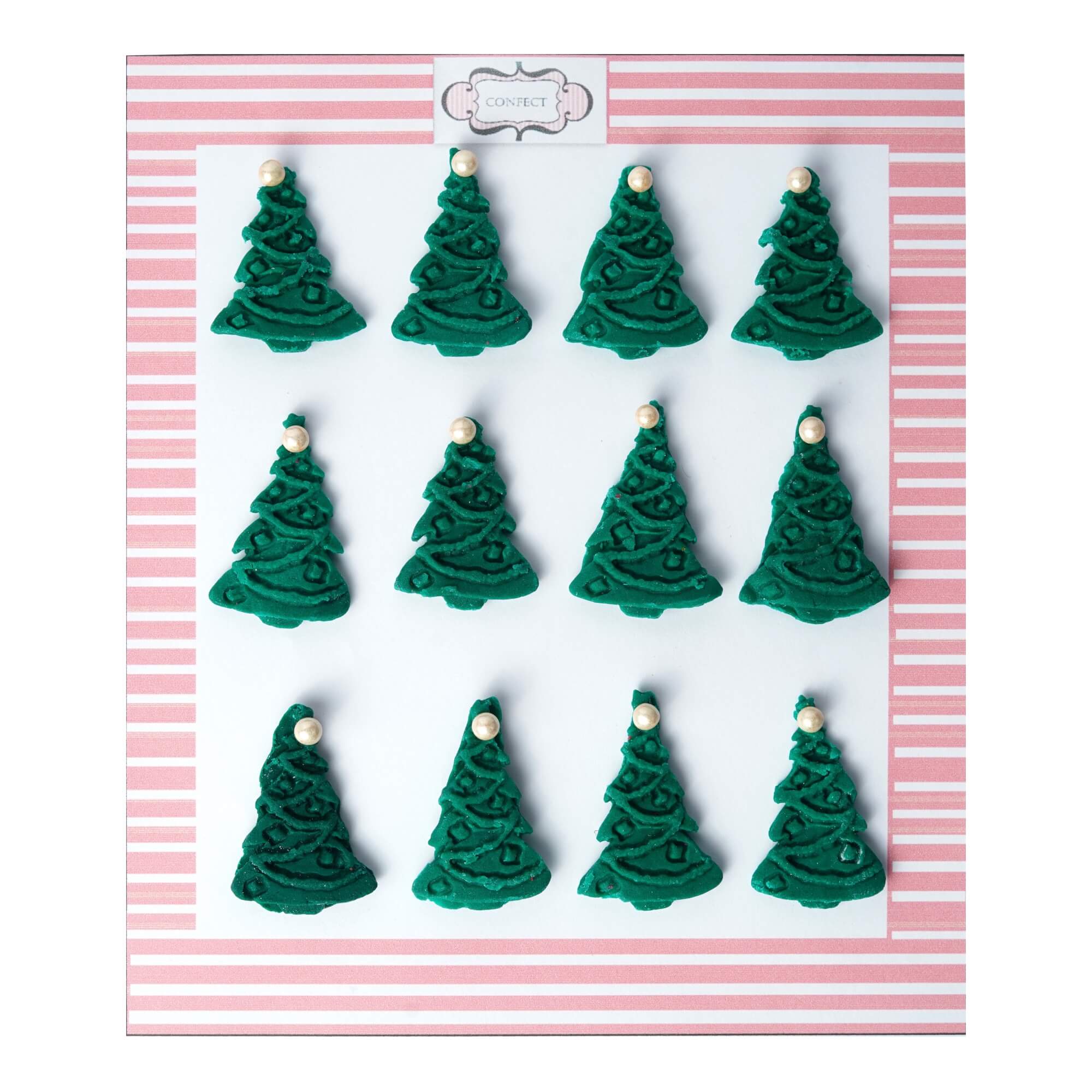 Confect Green Christmas Tree | Edible Christmas Topper | Grocsy