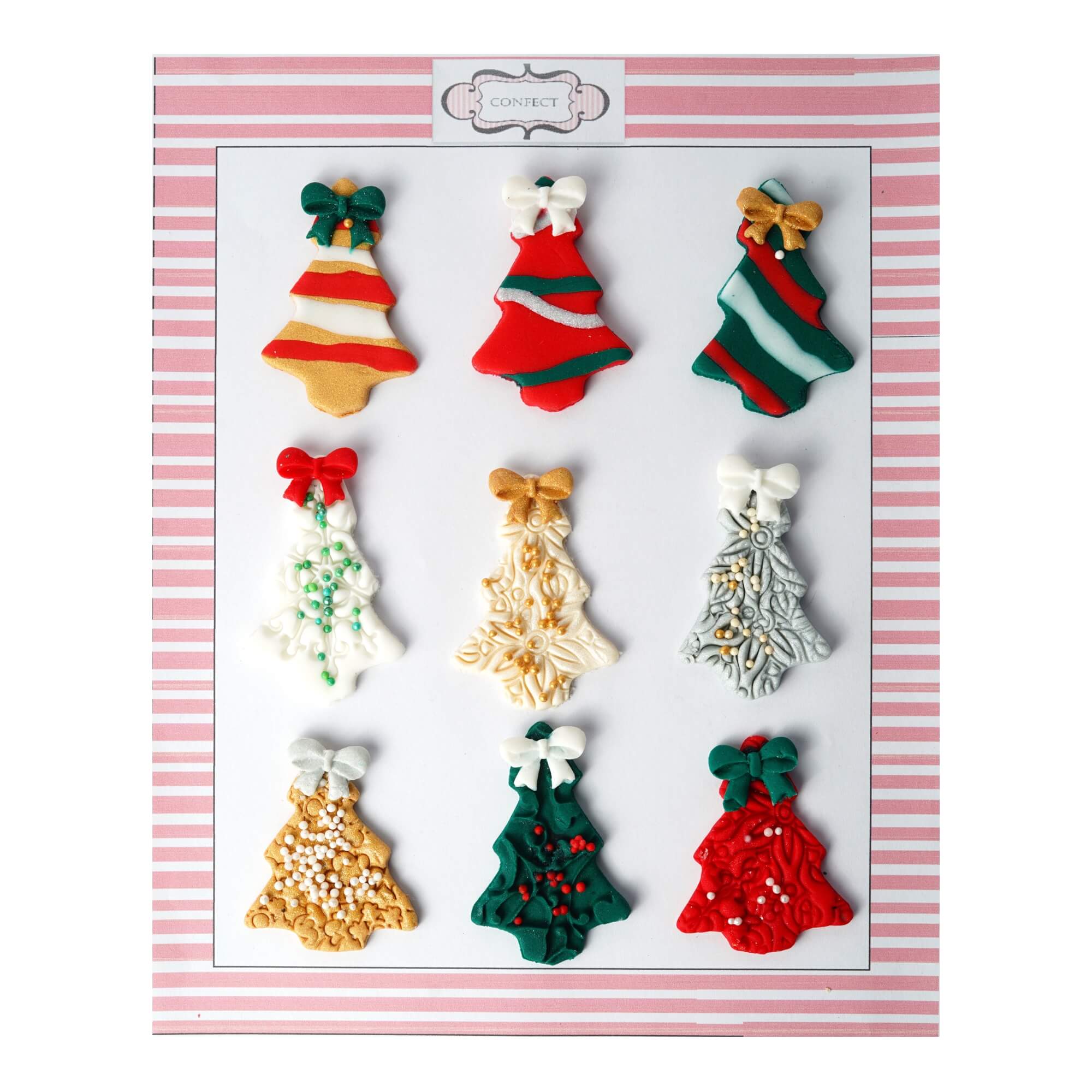 Confect Assorted Christmas Tree  | Edible Christmas Topper | Grocsy