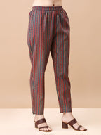 Printed & Little Mirror Embellished Kurta With Pant & Dupatta, Multicolor - Hiral Fashion | Grocsy