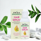 Prisa Organics Hair Serum With Argan Oil & Vitamin E - Promotes Hair Growth, Prevents Hair Loss and Thinning | Grocsy