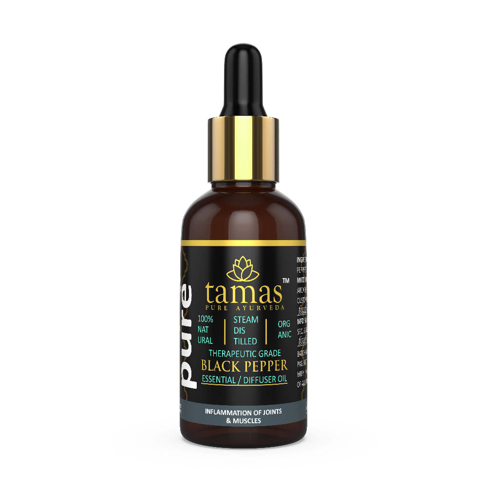 Tamas Pure Ayurveda Organic Black Pepper Essential Oil | Grocsy