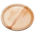 Eco Friendly Areca Leaf 8" Round Rimmed Plate | Grocsy