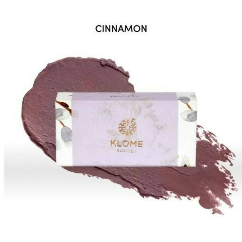 Klome Essentials Vegan Matte Lipstick-Cinnamon Pale Brown | Grocsy
