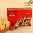 Premium Beads Flower Rakhi & Soan Papdi | Grocsy