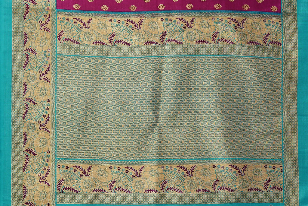 Vamika Purple Printed Art Silk Saree | Grocsy