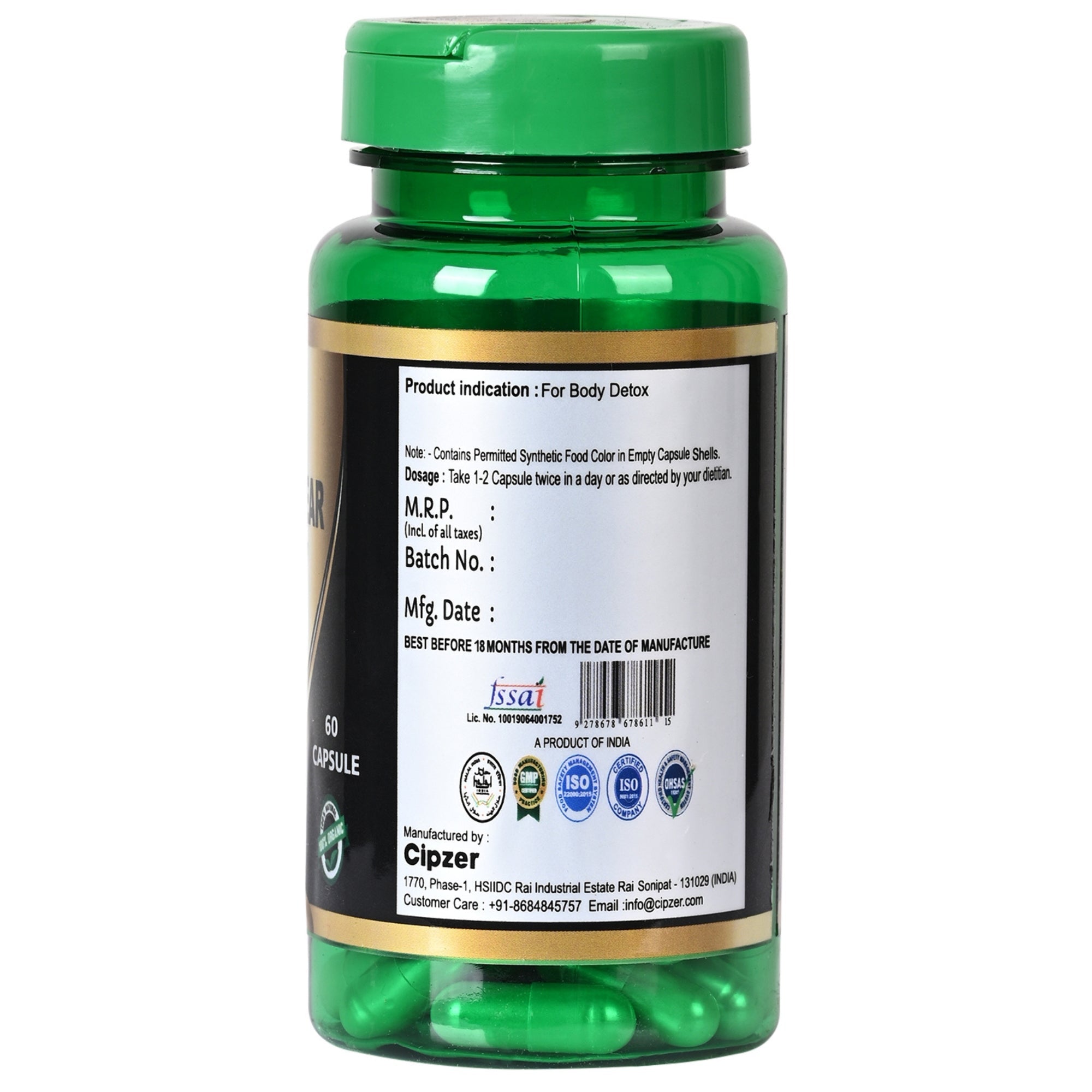 Cipzer Doctor Clear Body Toxin Capsules | Grocsy