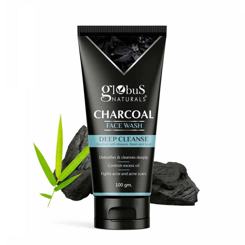 Globus Naturals Charcoal Face Wash | Grocsy