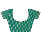 Joban Fashion Sea Green Geometric Pattern Soft Silk Patola Saree | Grocsy