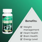 HealthAid L-Carnitine 550 mg with Vitamin B6 Chromium Tablets