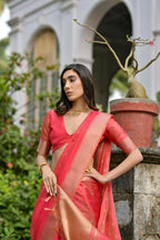 Gajri Kalyani Silk Woven Design Saree - Priyalaxmi | Grocsy