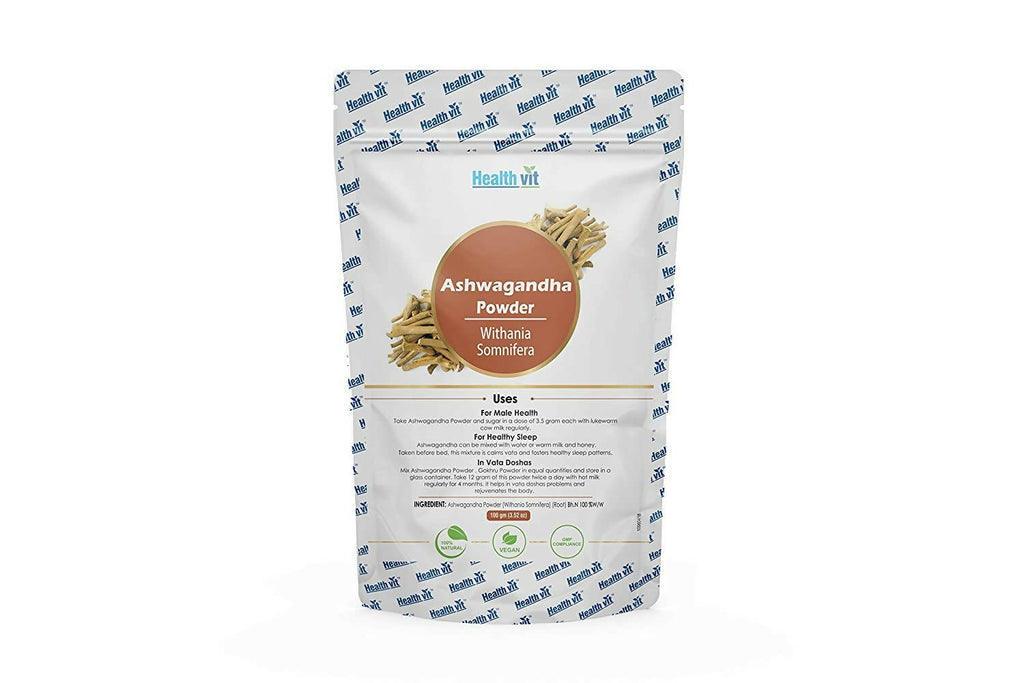 Healthvit Natural Ashwagandha Powder | Grocsy