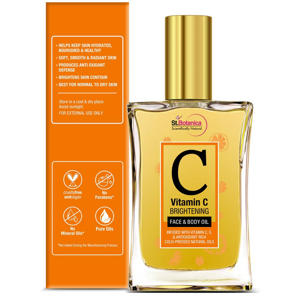 St.Botanica Vitamin C Brightening Face & Body Oil | Grocsy