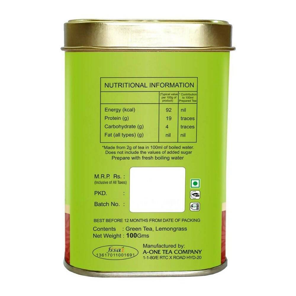 A-One Classic Premium Lemongrass Green Tea | Grocsy
