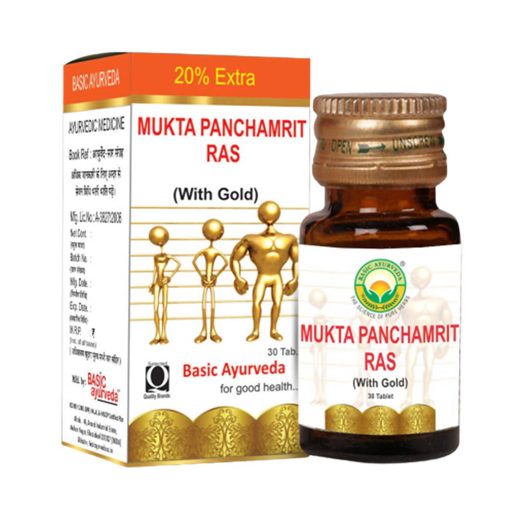 Basic Ayurveda Mukta Panchamrit Ras | Grocsy