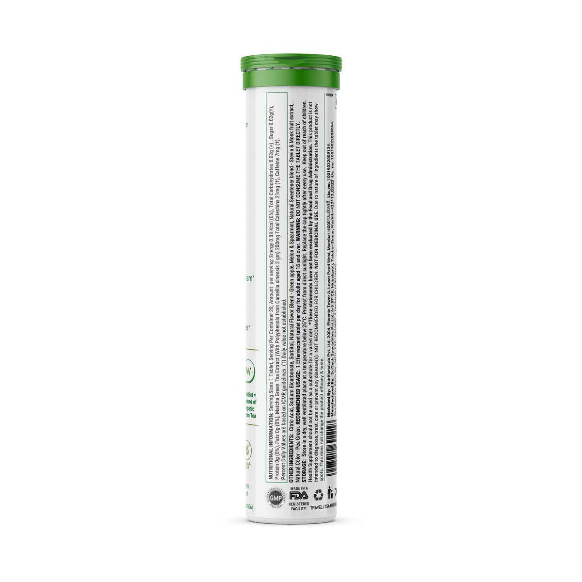 Wellbeing Nutrition Japanese Ceremonial Matcha Green Tea Effervescent Tablets | Grocsy