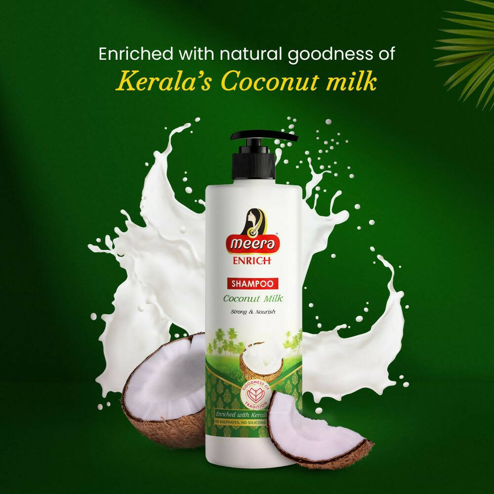 Meera Enrich Shampoo with Coconut Milk For Strong & Nourish | Grocsy