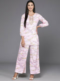 Ahalyaa Women's Traditional Wear Co-ods - Pink | Grocsy