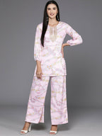 Ahalyaa Women's Traditional Wear Co-ods - Pink | Grocsy