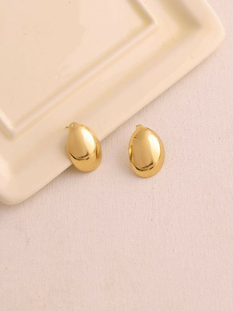 Golden Drop Earrings - Ruby Raang | Grocsy