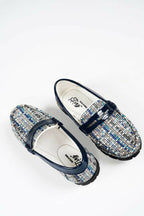 Tiny Bugs Boys Printed Slip Ons Loafers - Blue | Grocsy