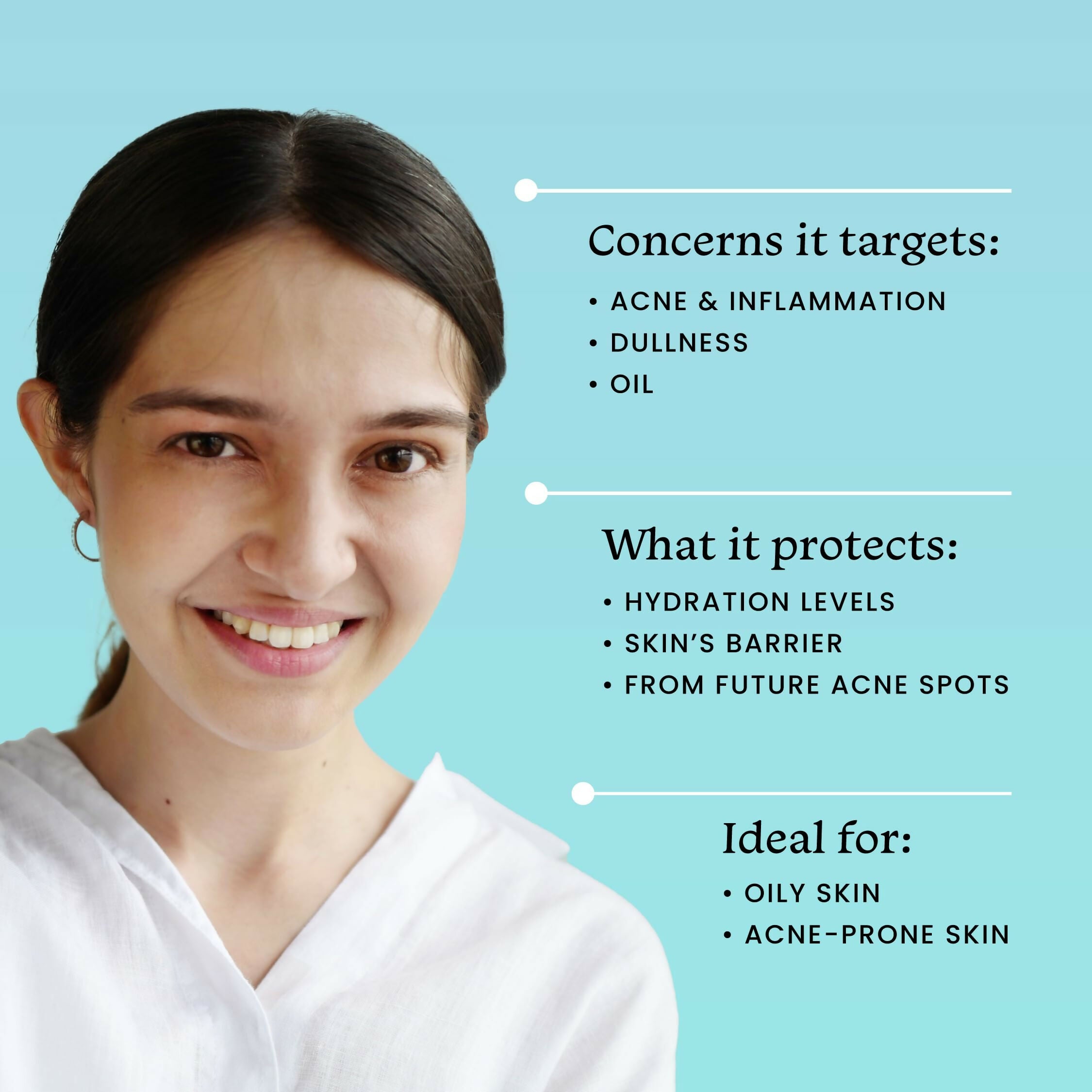 Foxtale Oil-Free Gel Moisturizer with Hyaluronic Acid & Niacinamide - Boosts Hydration, Brightens Skin, Soothes Acne | Grocsy