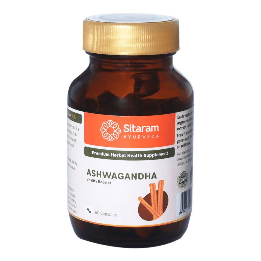 Sitaram Ayurveda Ashwagandha Capsules | Grocsy
